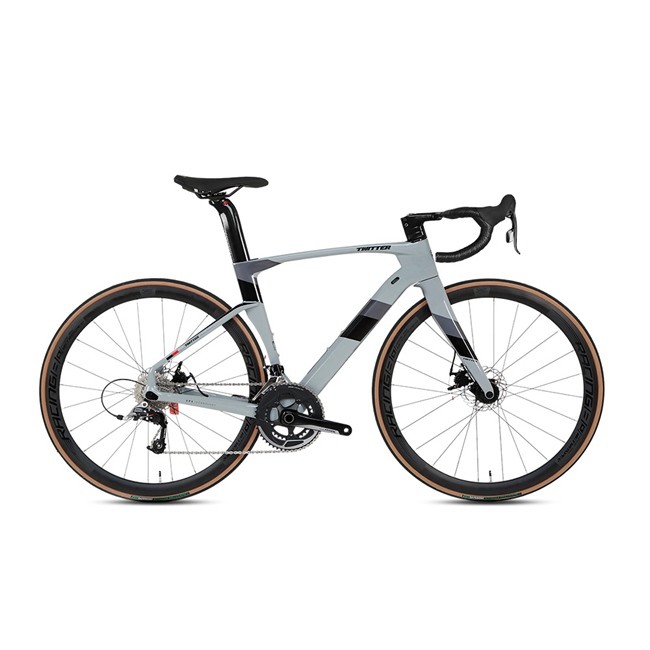 Twitter Carbon Fiber Road Bike 50mm Carbon Wheels thru axle disc brake