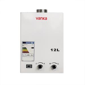 China Digital Temperature Adjustable Forced Exhaust Gas Water Heater High Efficiency 12L - 24L factory
