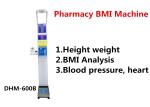 Medical height weight scale with bmi ,blood pressure ,pluse analysis for