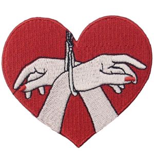 Love Imprisoned Iron On Custom Embroider Patch With Velcro Backing