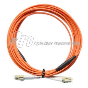 China Main Cable 3.0mm Duplex Fiber Optic Jumper LC - LC Om2 50/125 LSZH With 2.0mm Branch factory