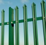 100*100mm 80*80mm Metal Palisade Fencing PVC Coated Garden Fence OEM ODM