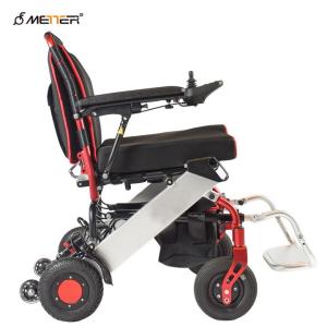 China Aluminum Alloy Lightweight Motorized Folding Wheelchair factory
