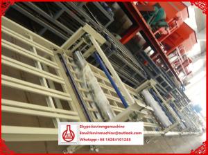 China High Compactness Sandwich Panel Line , Double Drive Lightweight Wall Panel Machine factory