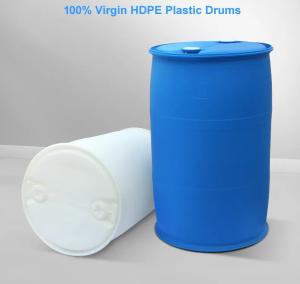 China 200L Plastic Chemical Barrel Blue Reusable Multifunction Closed Top factory