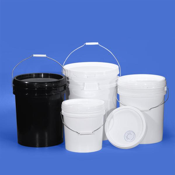 5 Gallon Plastic Bucket with Oil Spout Lid 20L Round Food Grade Plastic Oil