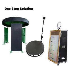 China Rotating 360 Selfie Photo Booth Stable Platform Magic Slow Motion RGB Light factory