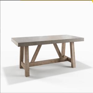 China Durable Large Concrete Tables for Outdoor Dinning Concrete grc Table Sets For Home factory