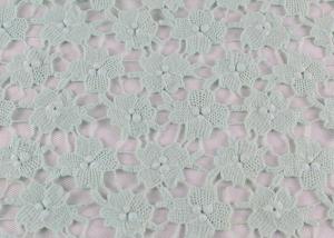 China Chemical Polyester Dying Lace Fabric 3D Embroidery Guipure Venice lace For Dress factory