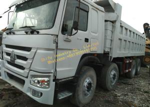China Used Dump Truck HOWO 375 dump truck White color 12 wheels Africa construction work factory