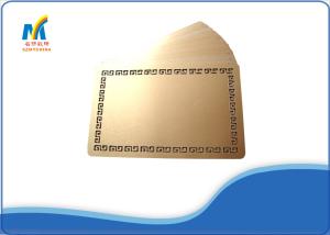 China Personal Sublimation Business Cards With 86*54 Mm Size , Blank Metal Membership Cards factory