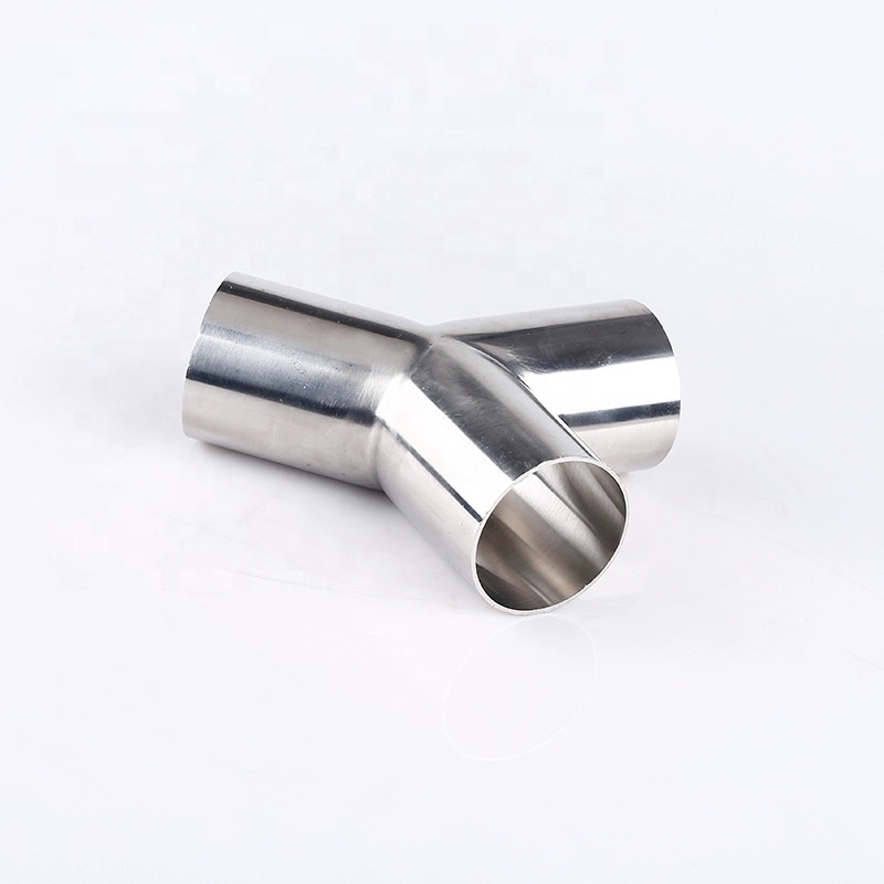 Guaranteed Stainless Steel304 316 Pipe Fitting 45degree Tee Y Type Tee with Equal Casting