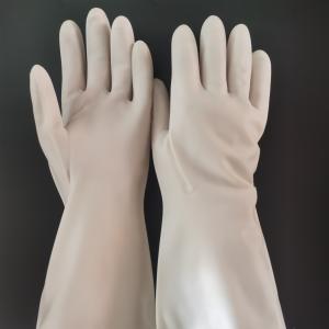 China 13 Mil Nitrile Dish Gloves Home 320MM Nitrile Solvent Resistant Gloves factory
