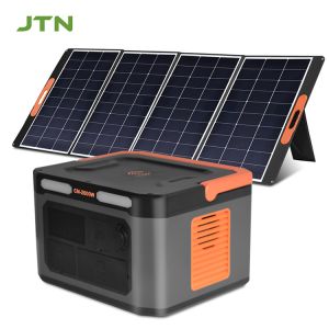 Battery Powered Solar Panel Powerstation Lifepo4 Lithium Ion 100W Foldable