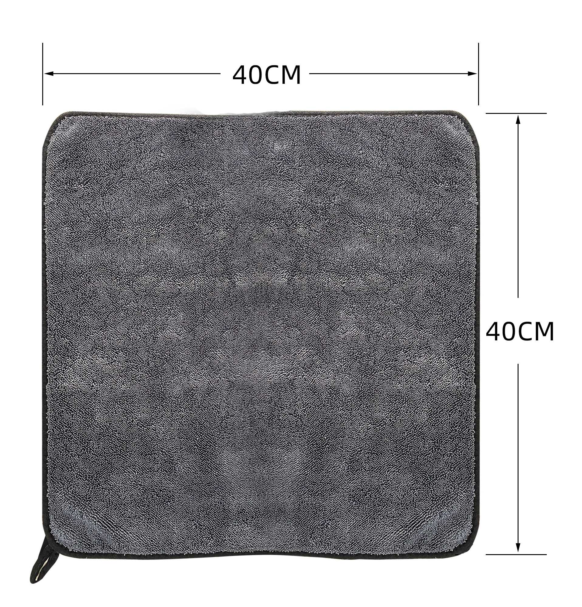 Customized Logo 700-1300gsm Microfiber Twisted Loop Wash Towel for Automotive Cleaning