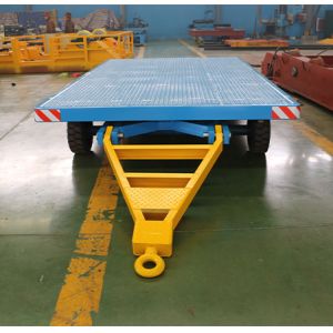 5t Yellow Four Side Rails Baggage Dolly Trailer Industrial Trailer
