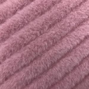 China Design Plush Back Material 100% Polyester Dyeing Rabbit Fur for Garment factory