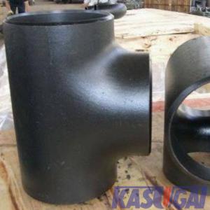 China Straight Butt Welding Tee Alloy Steel Tube Fittings ASTM A420 WPL6 B16.9 factory