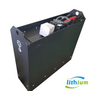 China 25.6V Lithium Ion Forklift Battery 202Ah Black Electric Forklift Battery factory