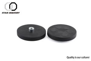 China Black Rubber Coated Neodymium Magnets For Flexible Magnetic Flashlight factory