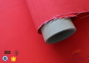 China Fire Blanket Red Acrylic Coated Fiberglass Flame Resistant Fabric 260℃ 480g factory
