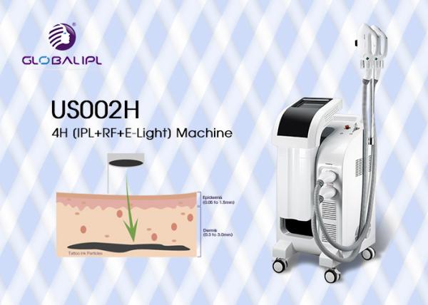 4 In 1 E Light IPL RF Beauty Equipment Permanent No Pain Tattoo Removal / Acne