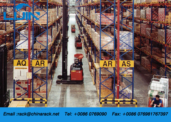 Heavy Duty Selective Pallet Racking , ISO9001 / ISO14001 Industrial Storage Shelves