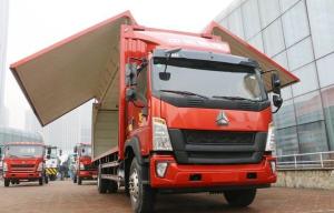 China 2012 Year Used Heavy Duty Trucks 4×2 Drive Mode HOWO Brand Van Body Cargo Box factory