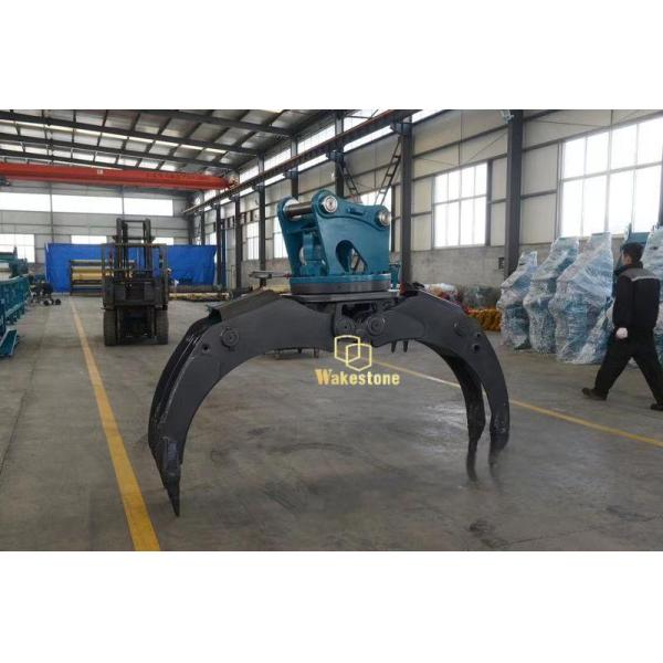 Excavator Attachment Hydraulic 360 Degree Rotating Rock Grabber