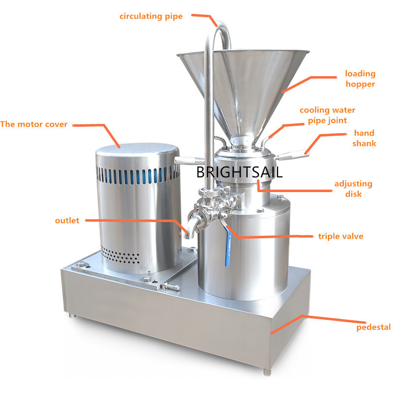 Sesame Processing Mill Machine SUS316 Colloid Miller 10000kg / H