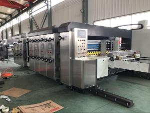 China 25kw Flexo Printer Slotter Machine 200pcs/Min Touch Screen Printing Size 1400x1600 factory