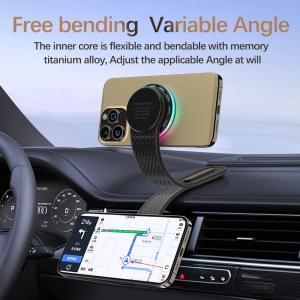 China Magnetic Suction Type Vehicle-Mounted Wireless Charger for Stable Charging on the Go factory