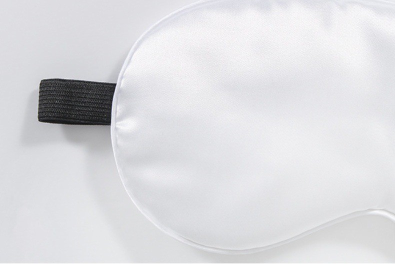 Double-Sided White Silk Sublimation Sleep Mask For DIY Personalized Photo Printing