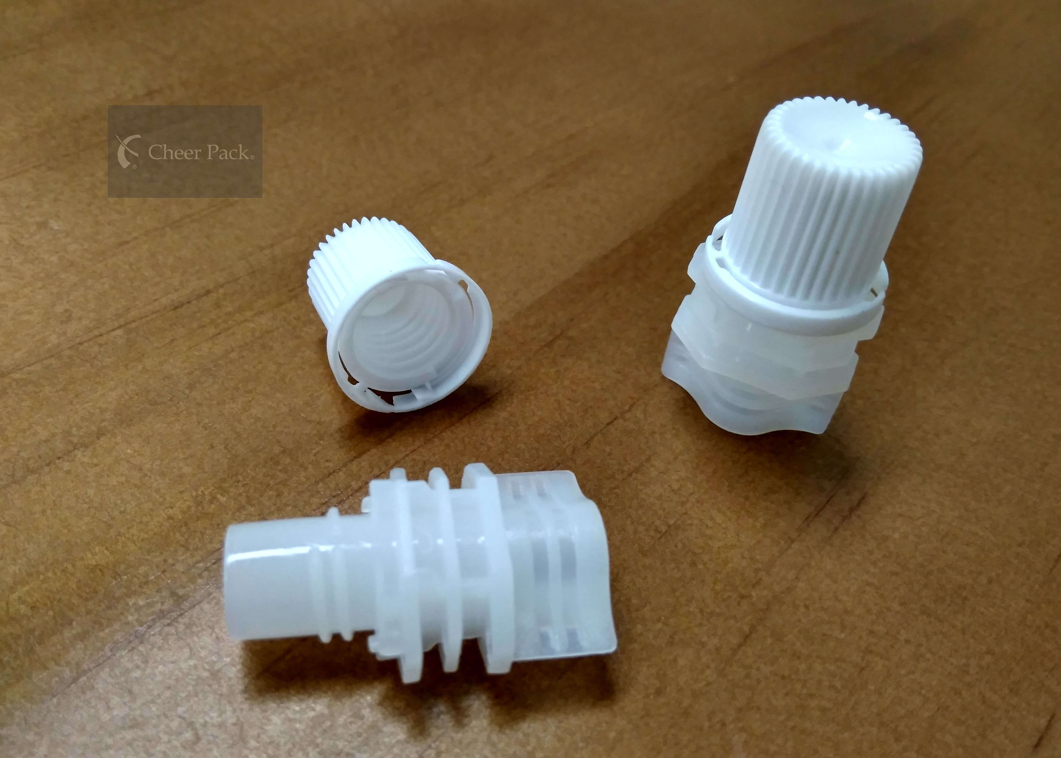 Screw Cap Doypack Spout , Flip Spout Cap For 100ml Soy Milkp Pouch