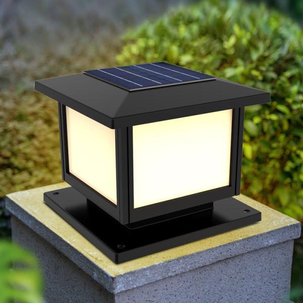 Decorative Classic Solar Post Cap Lights IP66 Water Resistant Solar Latern