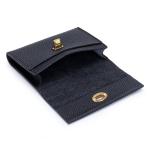 GENUINE LEATHER Small Card Short Layer Cowhide Business Card Multifunctional