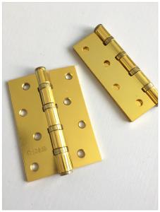 China Heavy Four Steel Circle Residential Ball Bearing Door Hinges Soft Closing Flat Head Metal factory