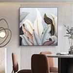 NO Original Customized Flower Colorful Hand Painted Canvas Oil Painting for