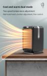 Portable Electric Fan Heater 2000w Intelligent Touch Switch Overheat Protection