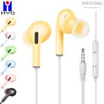 Plastic Round Cable Noise Cancelling Wired Earphones IPX2 Waterproof
