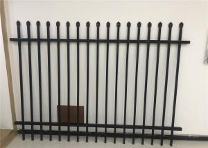 China 2.1m*2.4m Australia Standard Garrison Fencing 2 rails factory
