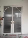 Affordable Weather Resistant Aluminium Glass Windows / Fire Rated Steel Doors