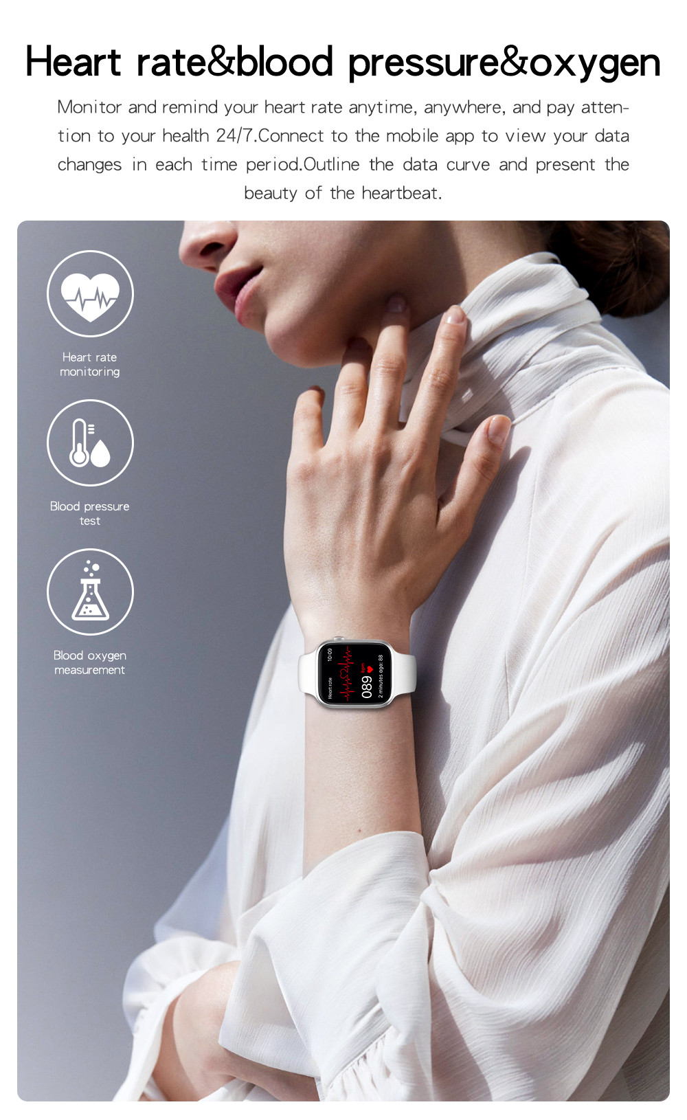 1.75 Inch IP67 Waterproof Bluetooth Calling Smartwatch W78 Pro 170mAh