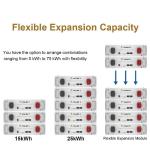 UL Certification LiFePO4 Energy Storage Battery 51.2V 100Ah Stacked Rack