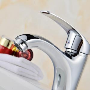 China Brass Single Hole Single Handle Basin Mixer Tap in Chrome factory
