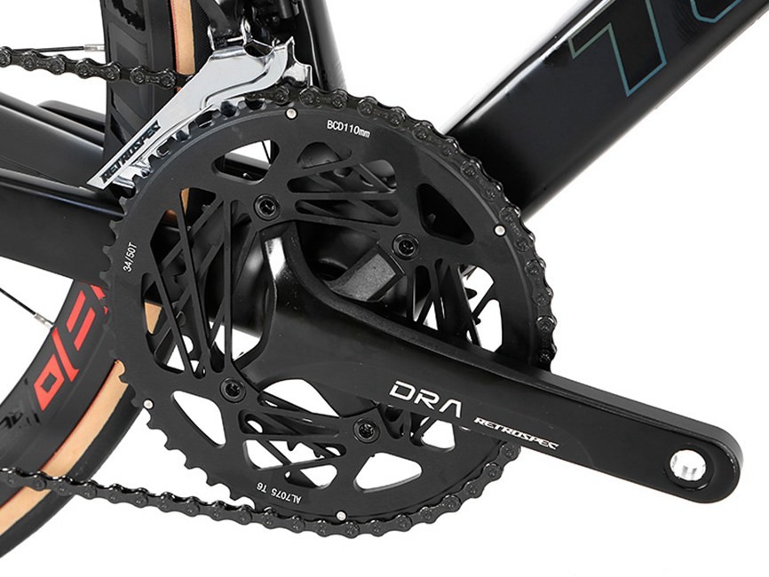 Carbon T800 Frame Carbon Fiber Road Bike STEALTHpro RS 22 Speed Alloy Wheelsets 700c