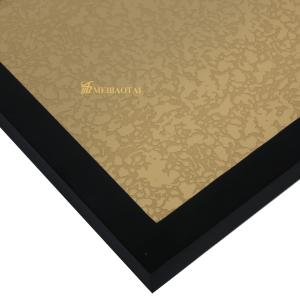 China 3048mm Gold Mirror Etched Stainless Steel Sheet Decorative Elevator Cabinet factory