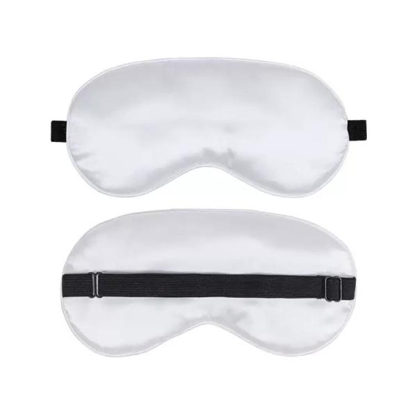 Double-Sided White Silk Sublimation Sleep Mask For DIY Personalized Photo