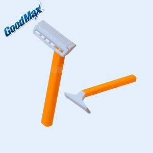 China Comfort Glide Single Edge Shaving Razor , Yellow Color Single Blade Safety Razor factory