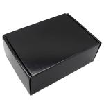 Recycled Matte Corrugated Shipping Boxes , Black Corrugated Boxes Cutsomized